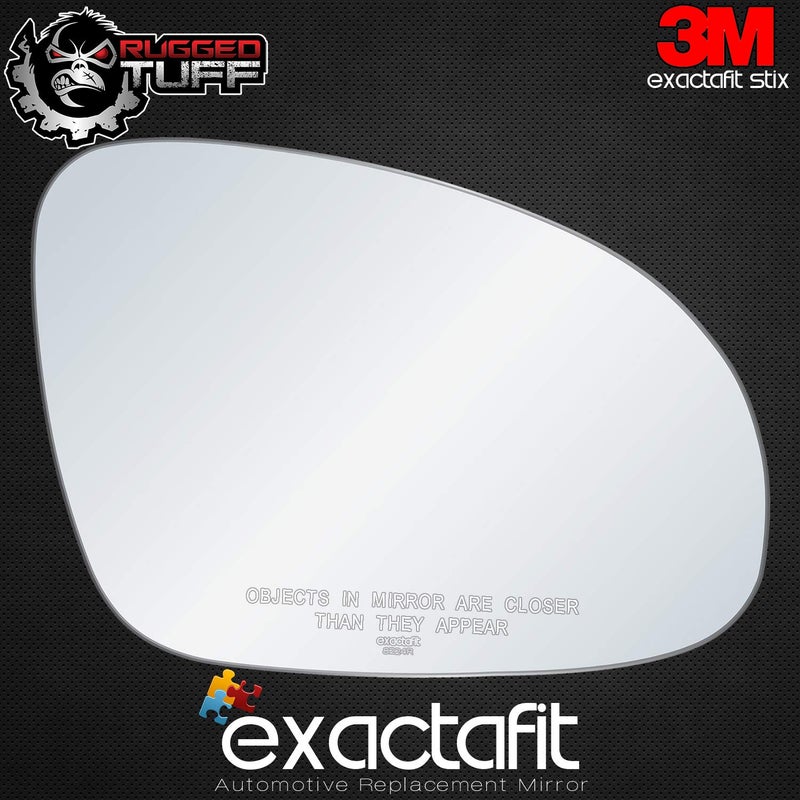 Rugged TUFF Passenger Side Mirror Glass Replacement For VW Volkswagen Jetta Passat GTI Rabbit Eos R32 Right Door Mirrors with Adhesives exactafit 8224R - Image 3